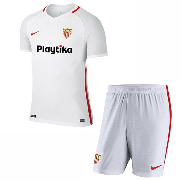 Camiseta Sevilla 1ª Niños 2018/19 Blanco